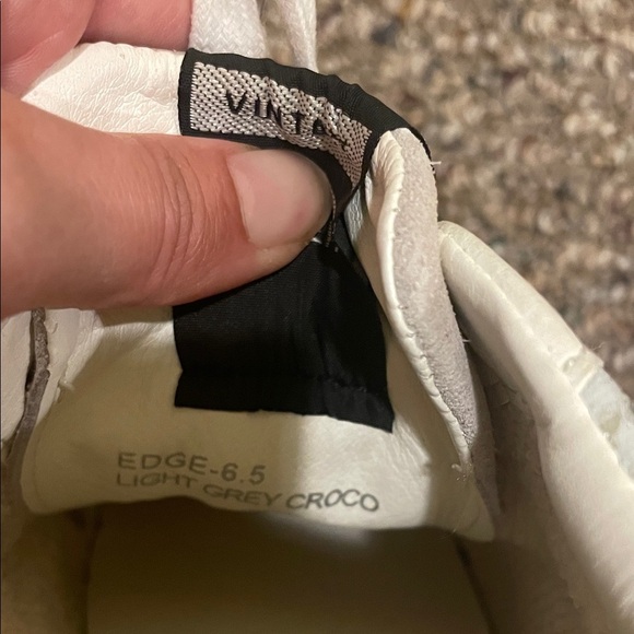 Womens Vintage Havana Croc Embossed Superstar Leather Shoes - Picture 7 of 9